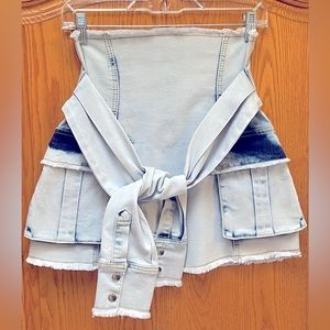 “Fashion Nova” Denim Skirt size S